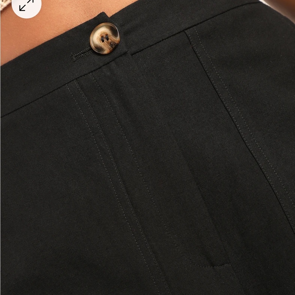 NWT Lulu’s Jet Stream Black High Waisted Wide Leg Pants - Picture 3 of 4